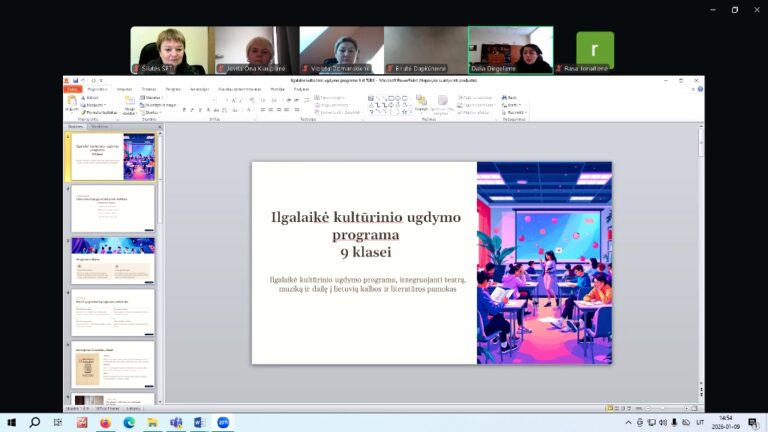 Lietuvių kalbos ir literatūros mokytojų nuotolinis susirinkimas „Zoom“ platformoje
